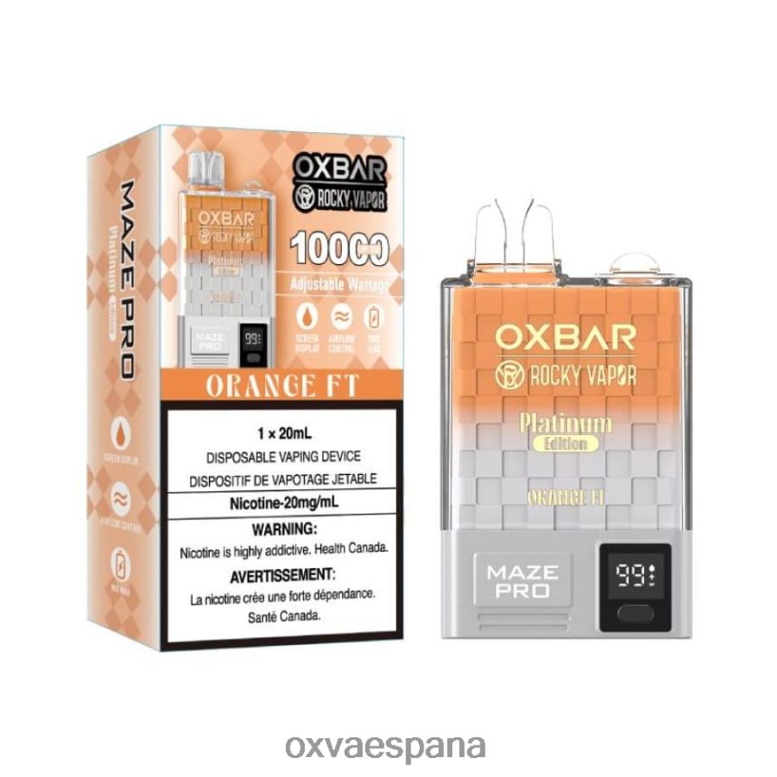 OXVA VAPE POD R4R0LP15 OXVA OXBAR MAZE PRO 10000 pies naranjas