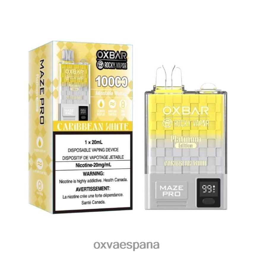 OXVA VAPE PRECIO R4R0LP14 OXVA OXBAR MAZE PRO 10000 blanco caribeño